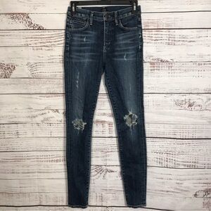 Citizens of Humanity‎ jeans  Rocket ripped high rise size 25 skinny denim jeans